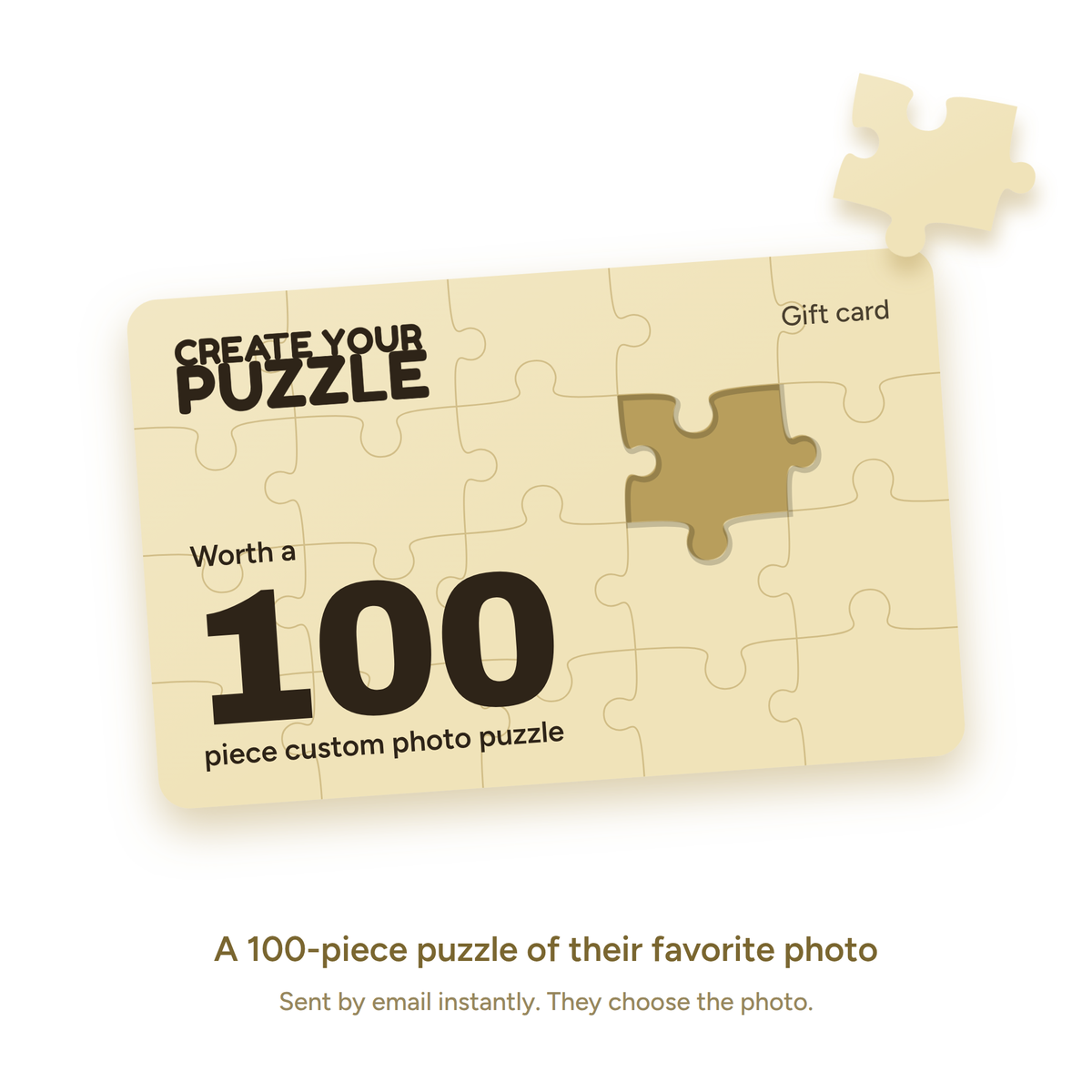 Custom Photo Puzzle Gift Card