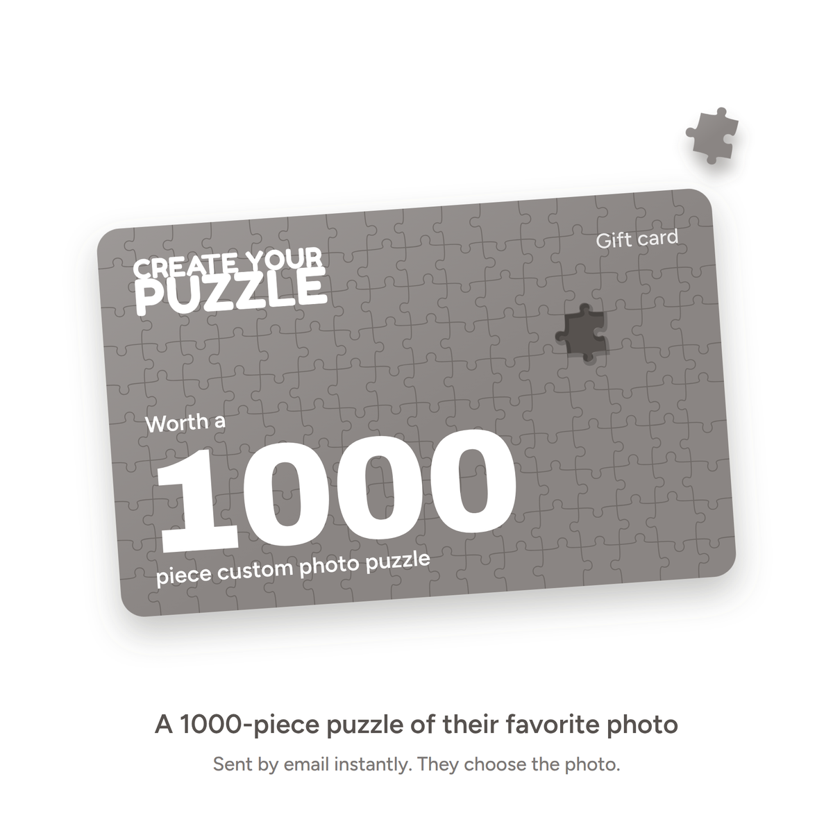 Custom Photo Puzzle Gift Card