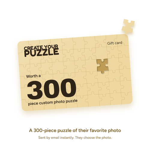 Custom Photo Puzzle Gift Card